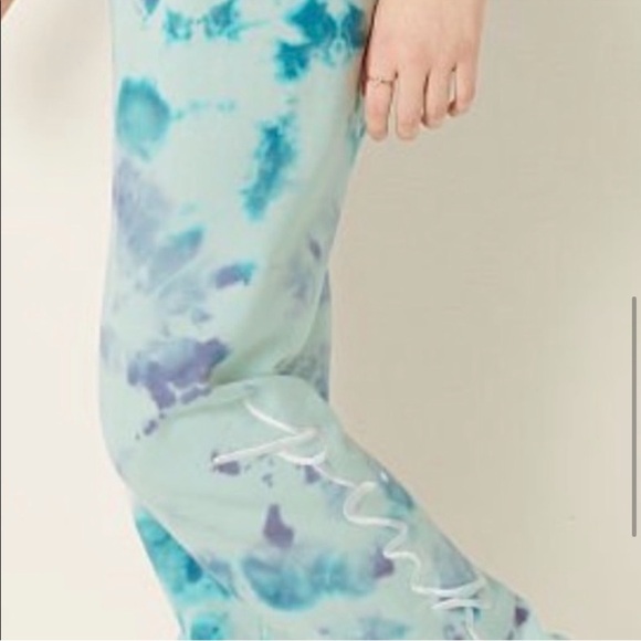 VS Pink Tie Dye Joggers sz L - Picture 2 of 6